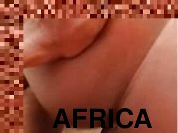 cul, levrette, chatte-pussy, ébène, ejaculation-interne, butin, collège, serrée, africaine, bite