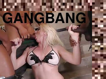 Anal Slut Leya Falcon Gets Gangbanged by Black Cocks