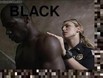 Thick white female cops get BBC