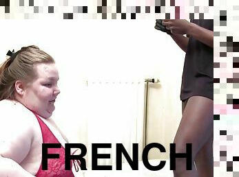 Ophelie french bbw amuse with a young black