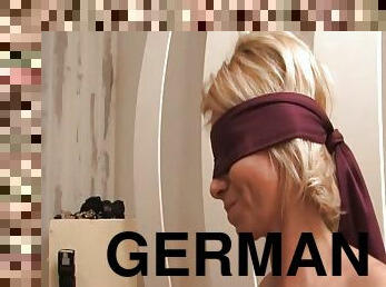 Dark haired German chick gets punished by her blonde partner