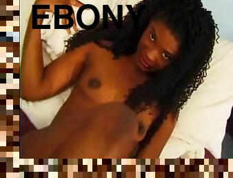 Beautiful ebony debuts with old man 21