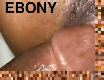 Ebony wet pussy gettin fuccd bbc