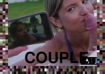 Horny Couple Fucks In Public Area - Gina gerson