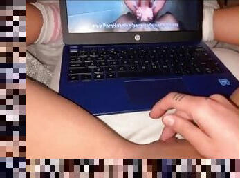 Parents left me home alone so I watched porn! (More on onlyfans@lemoncity444)