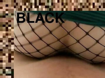 Goth Girl in Fishnets gets Pounded from the Back in College Dorm