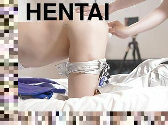 FGO Hentai Cosplayer Suck my dick, gets fucked cowgirl Tamamo Race Queen part.11