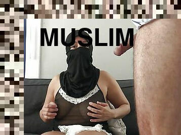 Muslim Maid Lets Irish Boss Creampie Her Tight Arabic Pussy