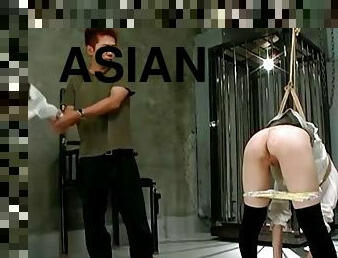 asiatisk, teenager, japans, bdsm, røv-butt, fetish, bondage, smæk