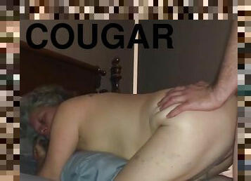 Cougar Gets Her Christmas Plug And Fucked In Both Holes