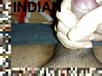 besar-huge, cumshot-keluarnya-sperma, handjob-seks-dengan-tangan-wanita-pada-penis-laki-laki, hindu, pasangan, pacar-perempuan, sperma, menggoda