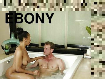 Delightful ebony tart horny porn movie