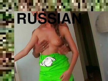 russisk, gruppesex, brunette