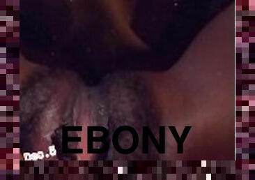Up Close Ebony Pussy Play