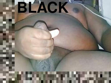 grosse, masturbation, vieux, ejaculation-sur-le-corps, ébène, énorme-bite, gay, branlette, black, belle-femme-ronde