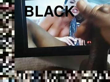 Black Cock Faps To Adrianna Chechik Slutty Blowjob AND Facial (BBC, Interracial)