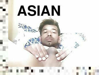 Asian boy masturbating