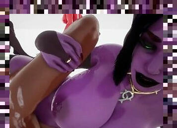 Futa Succubus and Female Humans Orgy FPOV