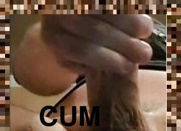 Lots of Cum Erupts From Big Dick With Heavy Moan