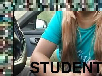 I took a student with me and paid for a blow job