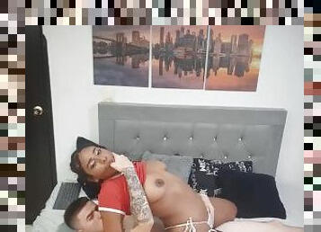 Beautiful Venezuelan dreams that she is fucked by her boyfriend's friend