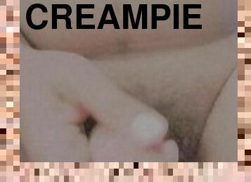 masturbation, monster, kvinnligt-sprut, avrunkning, creampie, smutsig, ensam, kuk