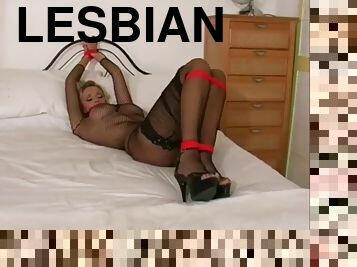 lesbisk, bdsm, kvælning, bondage