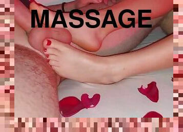 Valentine's day footjob