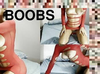 Sexo duro y Salvaje con Putita Argentina y su Vestido Rojo - Recibe muchas Nalgadas