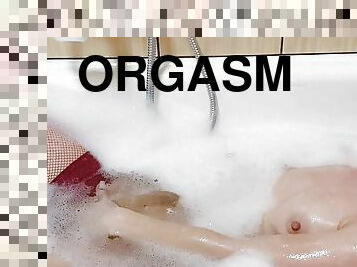 wet pussy girl in the shower masturbation