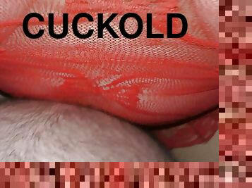 Cuckold husband fuck his big boobed cheating wife inside creampied pussy and cumming too! - Sloppy seconds! - Milky Mari