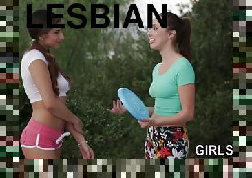 Lesbian teen babe eaten