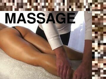 Oil massage for cheating hotwife