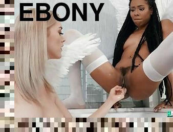 Blond Hair Babe and ebony lesbians anal sex get laid