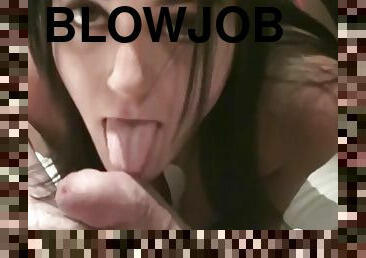 Stunning Dark Hair Girl Shows Off Her Amazing Penis Blowing Skills