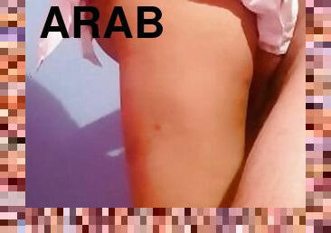 Arab sex Moroccan brunette loves a big dick