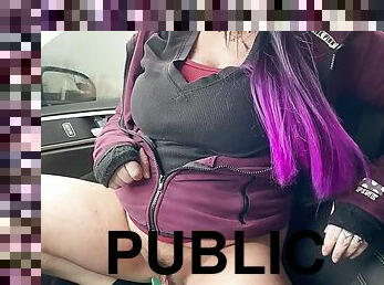 Pissing in public parking lot