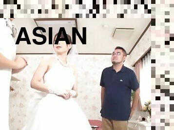 asia, pengantin-wanita, posisi-seks-doggy-style, amatir, sayang, jepang, pijat, perkawinan, payudara-kecil