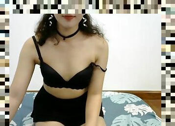 GirlChina Cute bra off, trying more, May 19, 2020