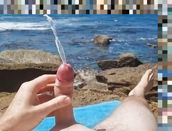 POV Public Cumshot with a View