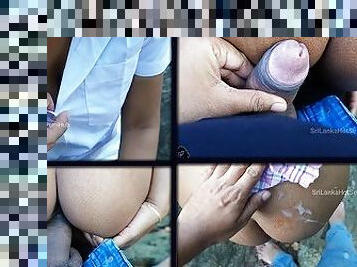 ?????? ??? ???? ?????????? ??????? sri lankan valentine Day Sex Fuck In Risky Outdoor Park