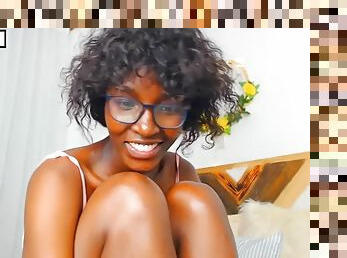 Black ebony african africa wild joy lesbian loves sex in the webcam without dude dick penetration