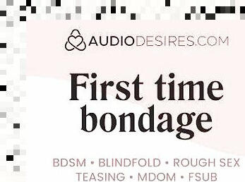 Trying bondage for the first time with my Tinder date  Erotic audio porn