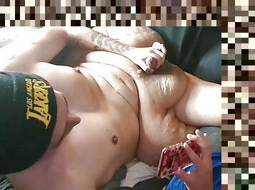Disabled Latino Boy Loves Swallowing his CUM 