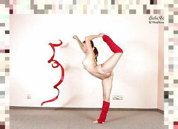 Very talented gymnast babe Sasha Galop