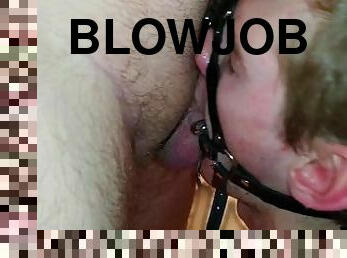 Gagged Twink Cumdump with Spit Training