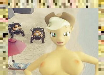 Guy fucks Applejack in a misioner pose Creampie MLP My Little Pony Friendship is Magic b