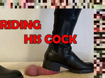 Riding Boots Cock Trample, Bootjob &amp; Crush