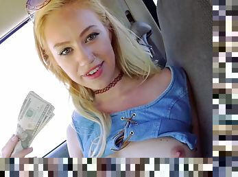 Runaway teen lyra louvel fucks a guy to get cash for living