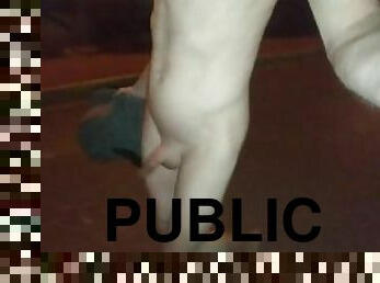Walking nude in public